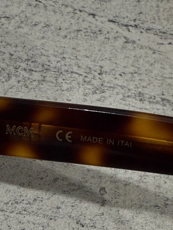 MCM Men's Tortoiseshell Frame Sunglasses with Case - Picture 5 of 7